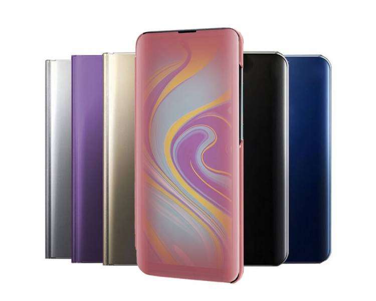 Funda Flip con Stand Compatible para Xiaomi Redmi Note 9T Clear View