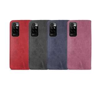 Funda Tapa con Tarjetero Compatible con Xiaomi Redmi 10 Polipiel