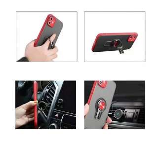 Funda Gel para Xiaomi Redmi 9 con Anillo Magnético y Soporte para Coche