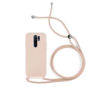 Funda suave con Cordón Compatible con Xiaomi Redmi 9