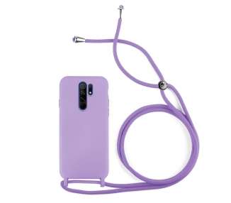 Funda suave con Cordón Compatible con Xiaomi Redmi 9