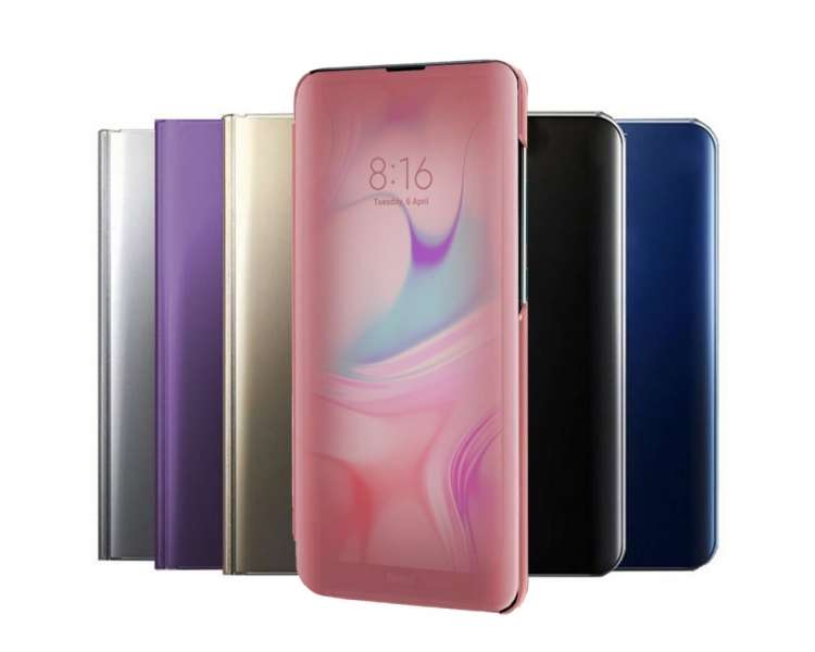 Funda Flip con Stand Compatible para Xiaomi Redmi 9A Clear View