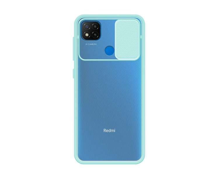 Funda Gel Compatible con Xiaomi Redmi 9C con cámara Cubierta Deslizante