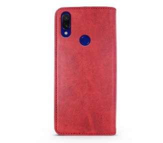 Funda Tapa con Tarjetero Compatible con Xiaomi Redmi 7 Polipiel