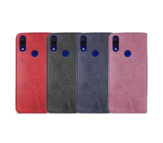 Funda Tapa con Tarjetero Compatible con Xiaomi Redmi 7 Polipiel