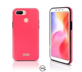 Funda Doble Compatible con Xiaomi Redmi 6 Silicona Delantera y Trasera 360