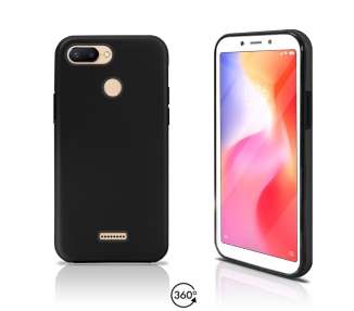 Funda Doble Compatible con Xiaomi Redmi 6 Silicona Delantera y Trasera 360