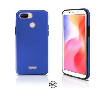 Funda Doble Compatible con Xiaomi Redmi 6 Silicona Delantera y Trasera 360