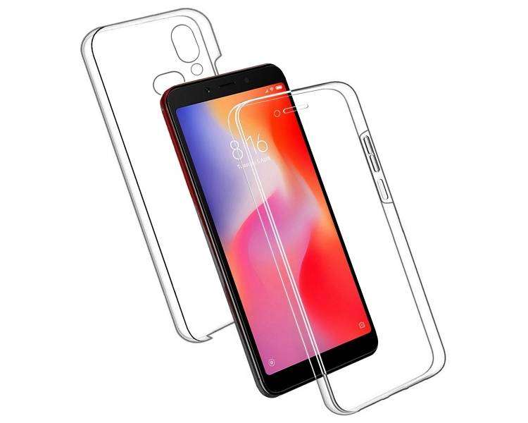 Funda Doble para Xiaomi Redmi 6 Silicona Transparente Delantera y Trasera