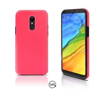 Funda Doble Compatible con Xiaomi Redmi 5 Silicona Delantera y Trasera 360