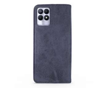 Funda Tapa con Tarjetero Compatible con Oppo Realme 8I Polipiel