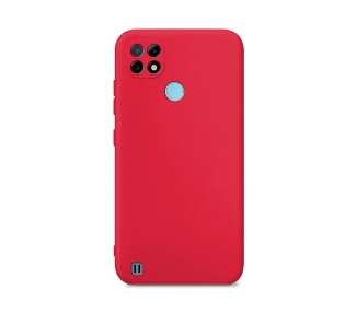 Funda Silicona Suave Compatible con Realme C21 con Cámara 3D