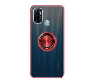 Funda Gel Compatible para Realme C21 Imán con soporte Smoked