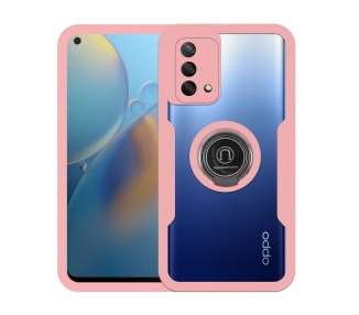 Funda Doble Con Imán y Anilla para Oppo A74 Silicona Delantera y Trasera