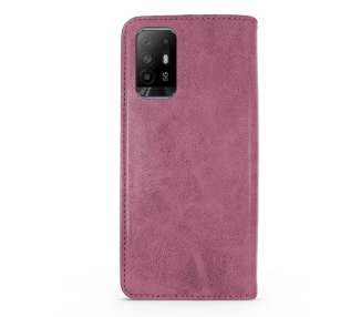 Funda Tapa con Tarjetero Compatible con Oppo A74 4G Polipiel