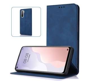 Funda Tapa con Tarjetero Compatible con Oppo A16 Polipiel