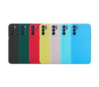 Funda Silicona Suave Compatible con Oppo Reno 6 Pro 5G con Cámara 3D