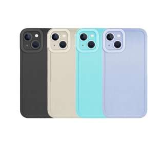 Funda Silicona Compatible con iPhone 13 6.1 con Cámara 4D