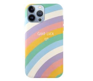 Funda Silicona Suave Elástica 4 Dibujos Compatible con iPhone 12 Pro Max