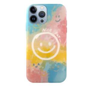 Funda Silicona Suave Elástica 4 Dibujos Compatible con iPhone 12 Pro Max