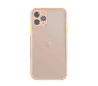 Funda Gel Compatible para iPhone 11 Pro Smoked con borde de silicona