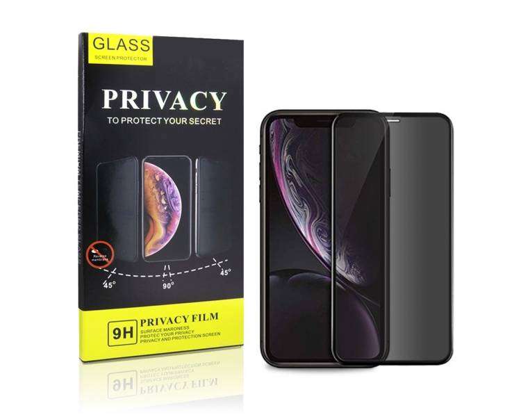 Cristal Templado Privacidad para iPhone X , XS , 11 Pro Protector Pantalla Curvo