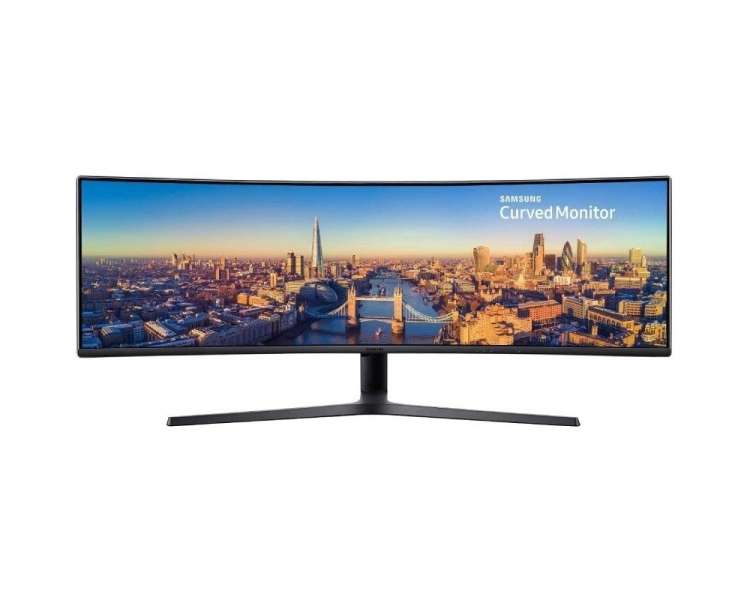 Monitor profesional ultrapanorámico curvo samsung c49j890dkr 48.9'/ dual full hd/ multimedia/ negro