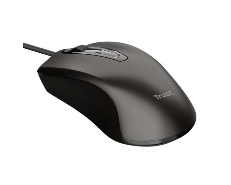 Ratón trust basics wired mouse/ hasta 1200 dpi