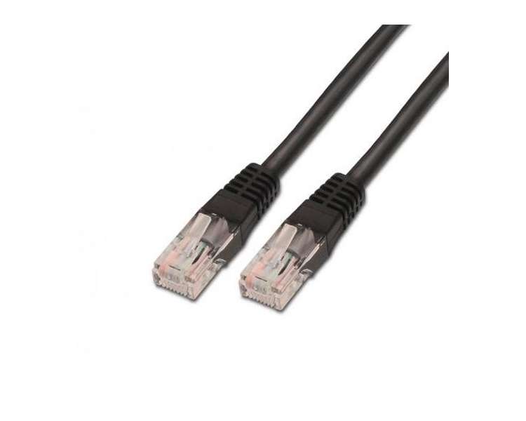 CABLE RED UTP CAT6 RJ45 AISENS 0.5M NEGRO