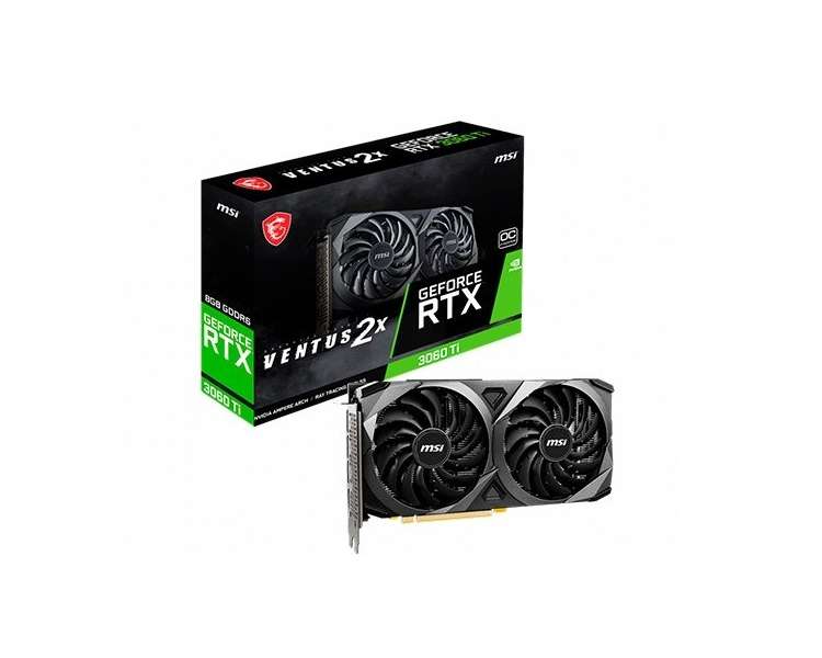 TARJETA GRÁFICA MSI RTX 3060 TI VENTUS 2X OCV1 LHR 8GB GDD