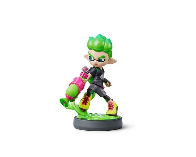 FIGURA NINTENDO AMIIBO SPLATOON INK CHICO VERDE