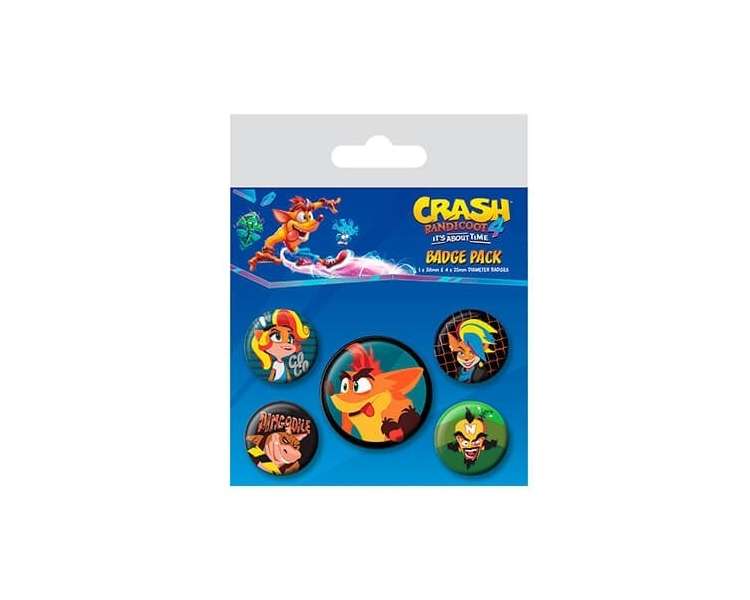 PACK CHAPAS SHERWOOD CRASH BANDICOOT