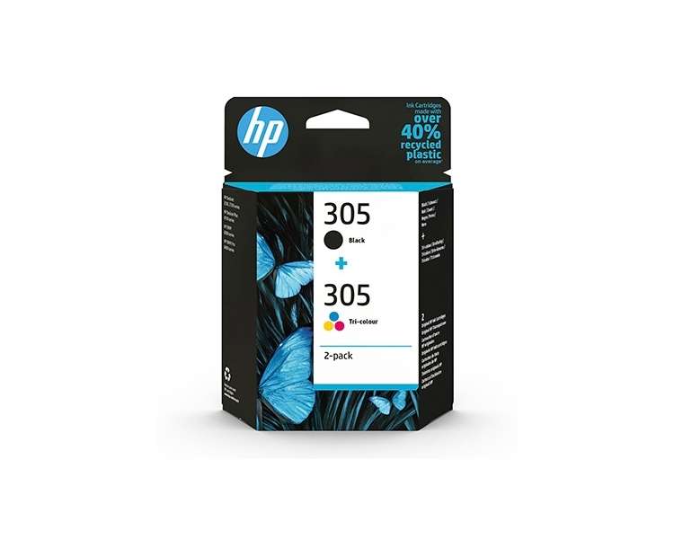 CARTUCHO ORIG HP Nº 305 NEGRO+Nº305 COLORES PACK2