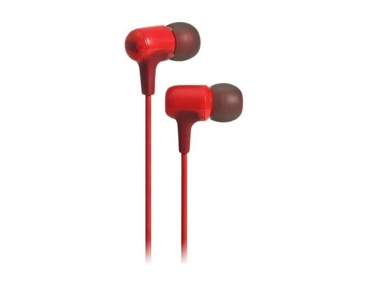 Auriculares intrauditivos jbl e15/ con micrófono/ jack 3.5/ rojos