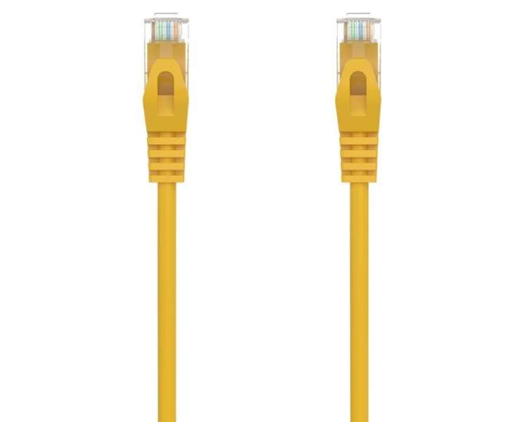 Cable de red rj45 awg24 utp aisens a145-0563 cat.6a/ lszh/ 25cm/ amarillo