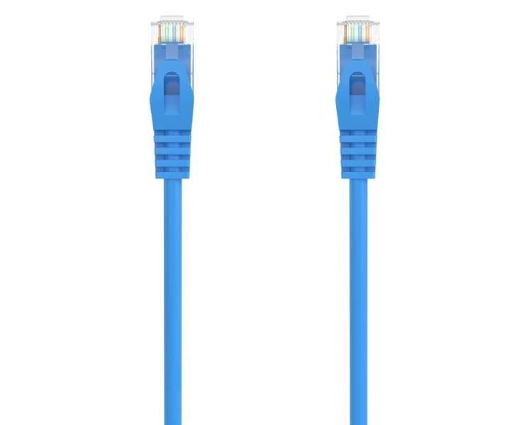 Cable de red rj45 awg24 utp aisens a145-0570 cat.6a/ lszh/ 25cm/ azul