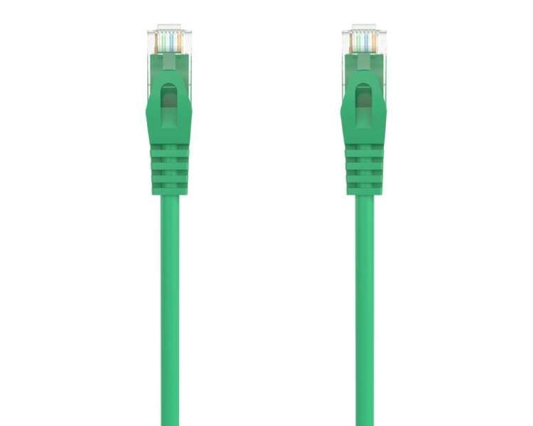 Cable de red rj45 awg24 utp aisens a145-0578 cat.6a/ lszh/ 30cm/ verde