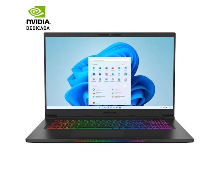 Portátil gaming medion erazer beast x30 intel core i7-12700h/ 32gb/ 1tb ssd/ geforce rtx3070ti/ 17.3'/ win11