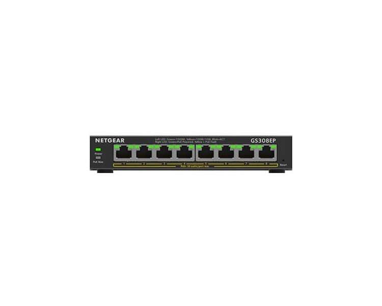 HUB SWITCH 8 PTOS NETGEAR GS308EP-100PES