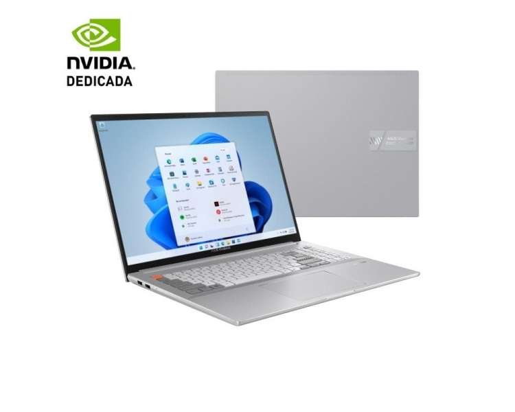 Portátil asus vivobook pro 16x n7600ze-l2015w intel core i7-12700h/ 16gb/ 512gb ssd/ geforce rtx3050ti/ 16'/ win11