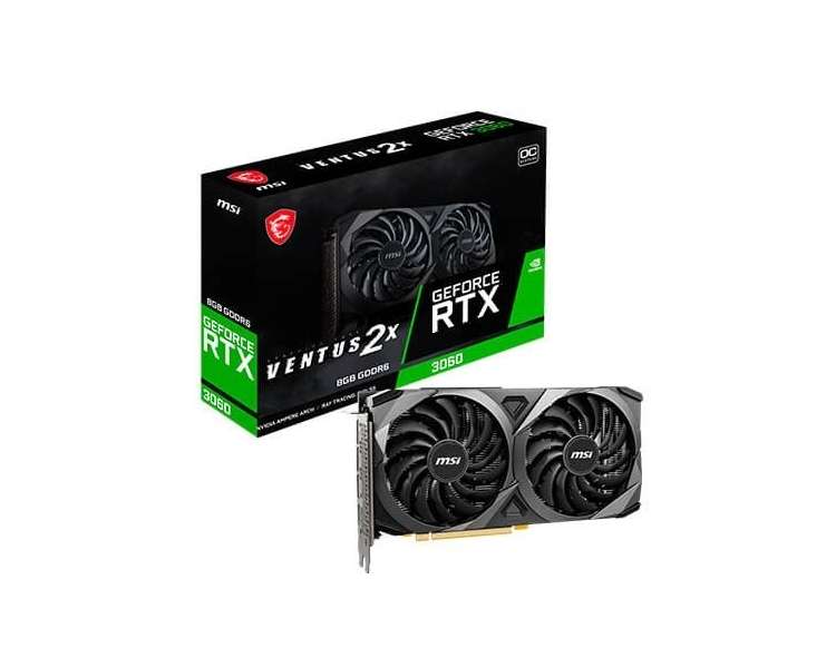 TARJETA GRÁFICA MSI RTX 3060 VENTUS 2X 8G OC