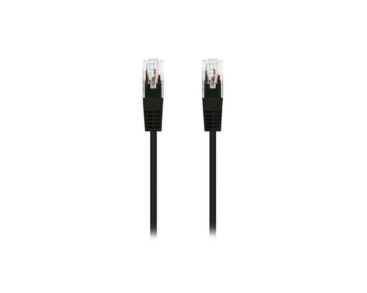 CABLE RED UTP CAT6 RJ45 NANOCABLE 0.5M NEGRO