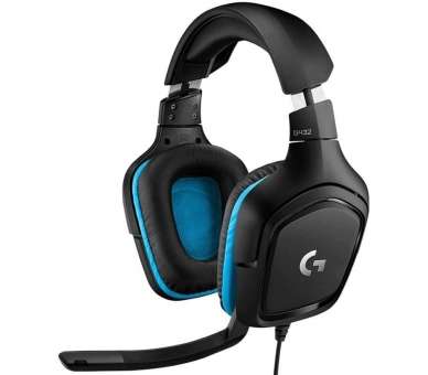 Auriculares gaming con micrófono logitech g432 - usb 2.0 - jack 3.5 - negros