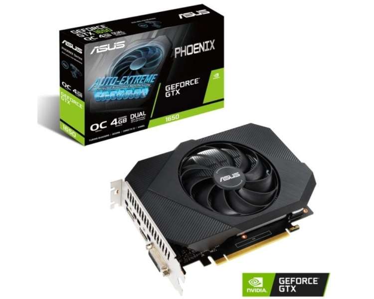 Tarjeta gráfica asus phoenix geforce gtx 1650 oc/ 4gb gddr6