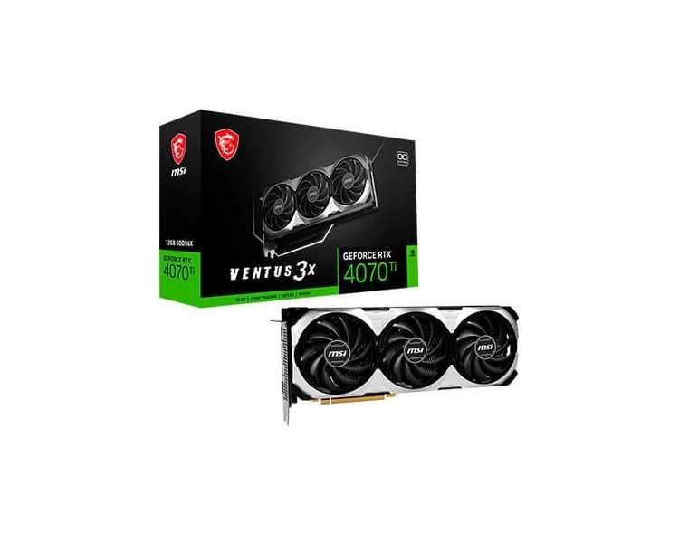 TARJETA GRÁFICA MSI RTX 4070TI VENTUS 3X OC 12GB GDDR6X