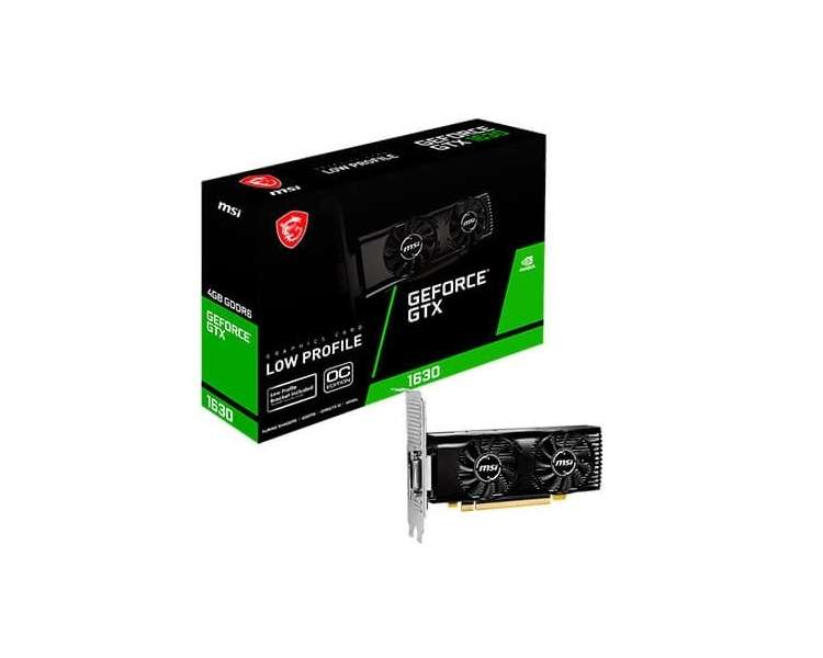 TARJETA GRÁFICA MSI GTX 1630 4GT LP OC 4GB GDDR6