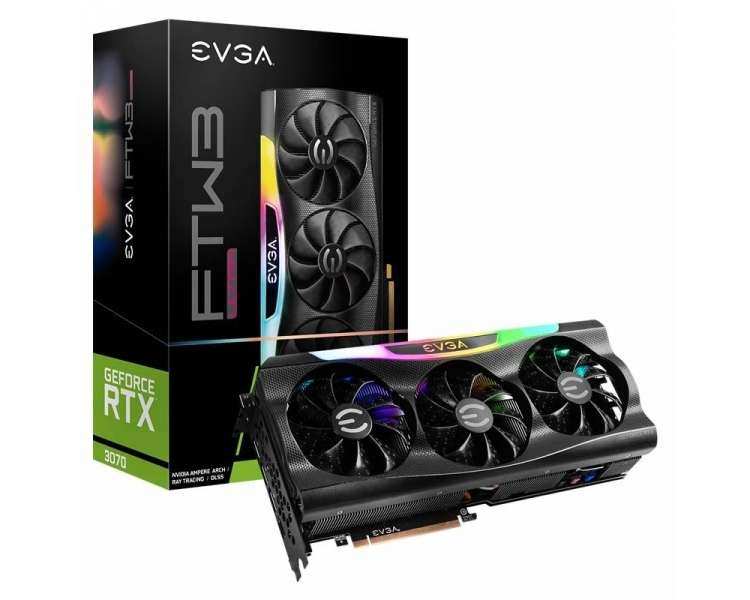 Tarjeta gráfica evga geforce rtx 3070 ftw3 ultra gaming/ 8gb gddr6