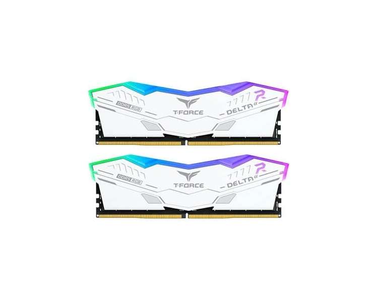 MODULO DDR5 32GB 2X16GB 6000MHz TEAMGROUP DELTA? RGB WHITE/