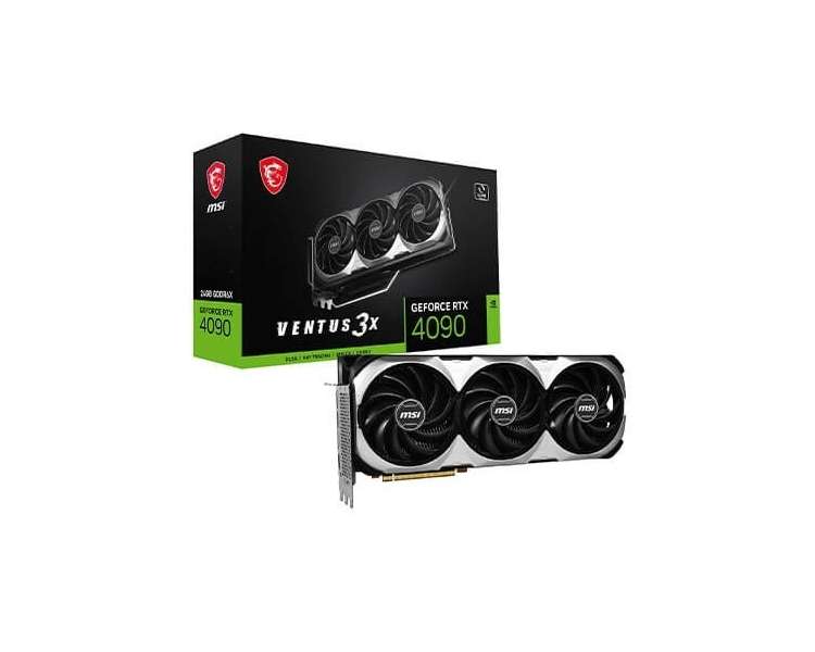 VGA MSI RTX 4090 VENTUS 3X 24G GDDR6X  1xHDMI/3xDP/1x16P 91