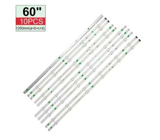 Kit Tiras LED para TV LG 60" 60UJ6309 60UJ6300 60UJ6050 60UJ630V 60UJ634V EAV63673006 60uj63 _ uhd_a B C D NC600DGE AAFXC